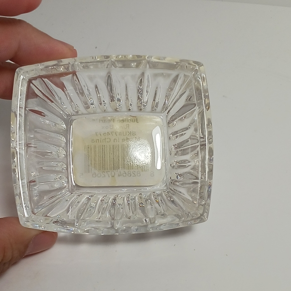 Lenox Jubilee Peal Ring Box Glass Jewelry Box - Picture 4 of 8